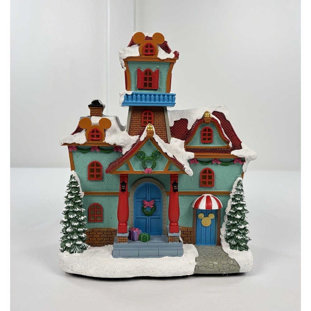 Disney Mickey Mouse Christmas Village Lighted House Holiday Decor Costco 2024